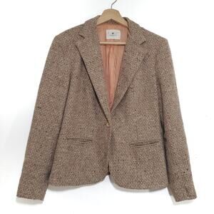 Vintage PlumTree | Wool Blend Tweed Blazer Pockets Lining - see sizing